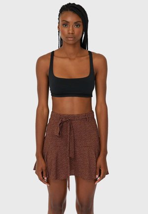 FLIESSENDER PRINT - A-linjekjol - brown