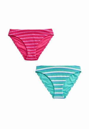REGULAR FIT - HIGH  2 PACK  . - Bikiinide alumine osa - pink aqua white crinkle stripe