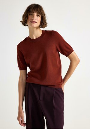 POLLY BLACK - T-shirts basic - dark dusty red