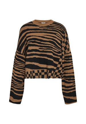 Noisy May, NMSHYLA L/S O-NECK KNIT FWD DD - Jumper - braun