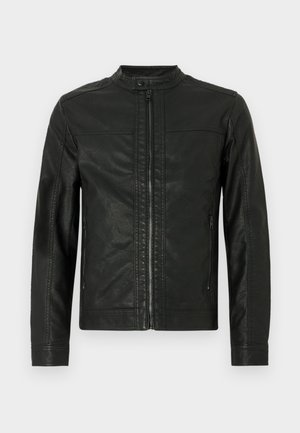 Jack & Jones, JJEWARNER JACKET NOOS - Bunda z nepravej kože - black