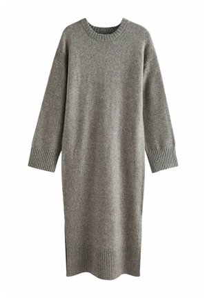 RELAXED  - Svetríkové šaty - neutral brown mole