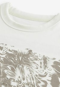 Next T-shirt med print - ecru
