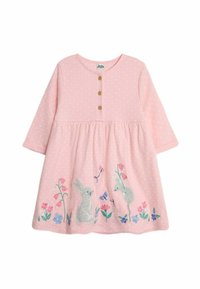 JoJo Maman Bébé MOUSE APPLIQUE BUTTON FRONT - REGULAR FIT - Vapaa-ajan mekko - pink