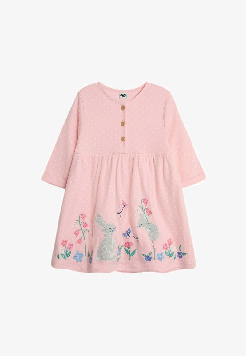 JoJo Maman Bébé MOUSE APPLIQUE BUTTON FRONT - REGULAR FIT - Päevakleit - pink
