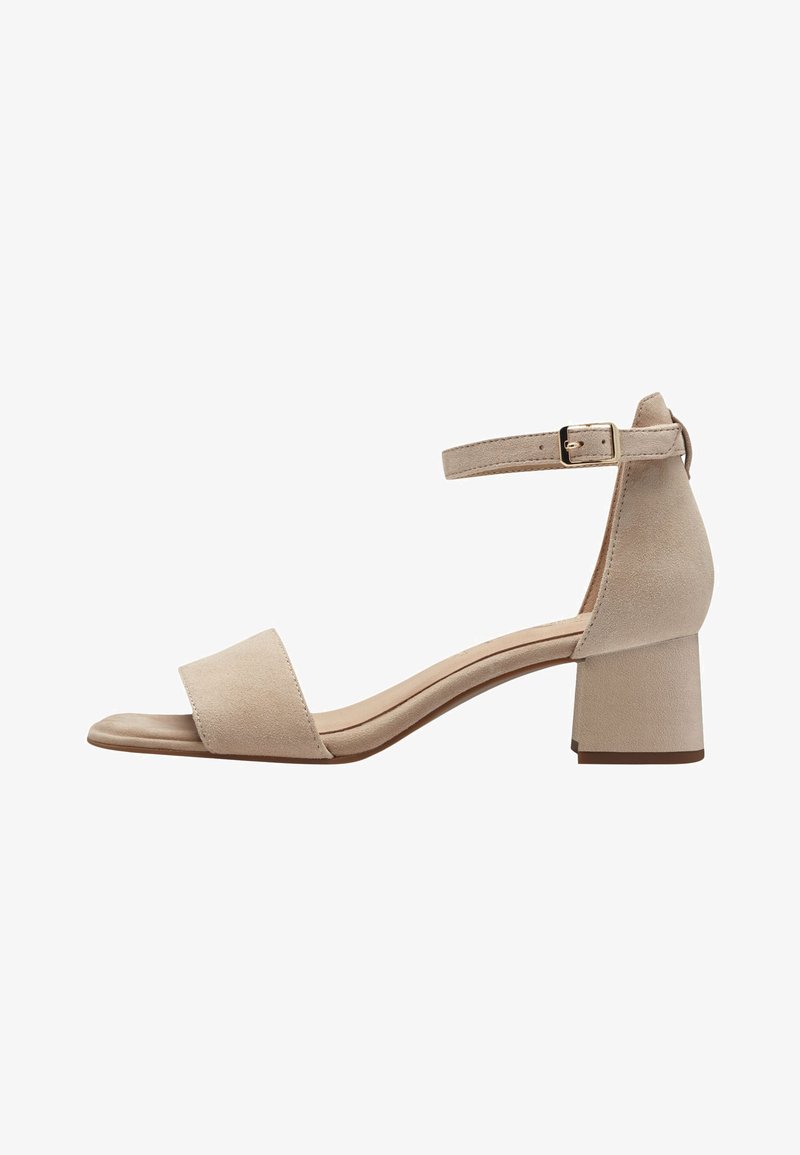 Tamaris Comfort - Varrelliset sandaalit - beige suede
