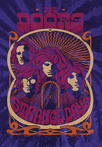 Paradiso Clothing THE DOORS STRANGE DAYS TIE DYE  - Print T-shirt - blue