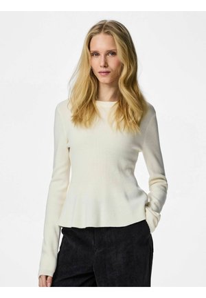 PULLOVER PCJAN - Maglione - cloud dancer