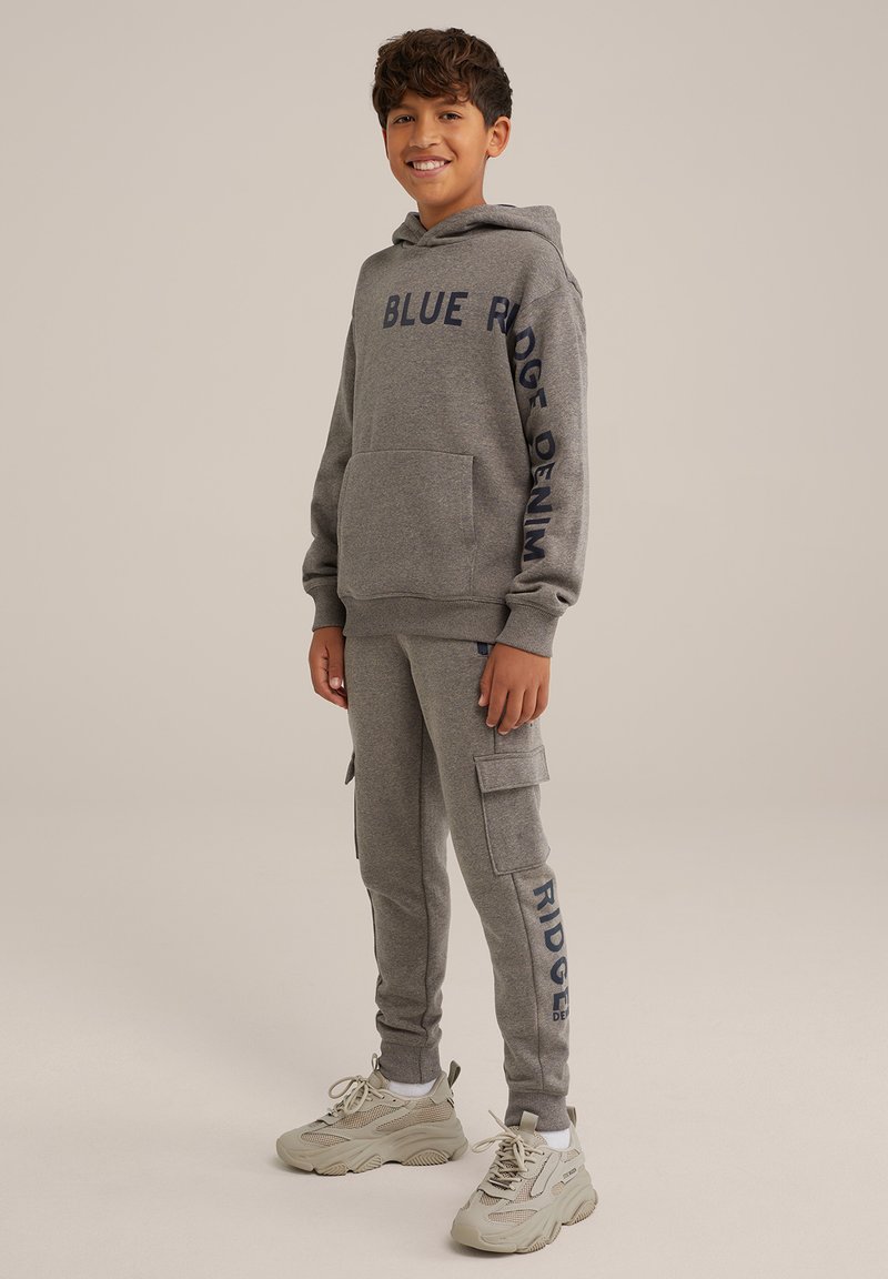 WE Fashion M-SIDESTRIPE - Cargo trousers - grey