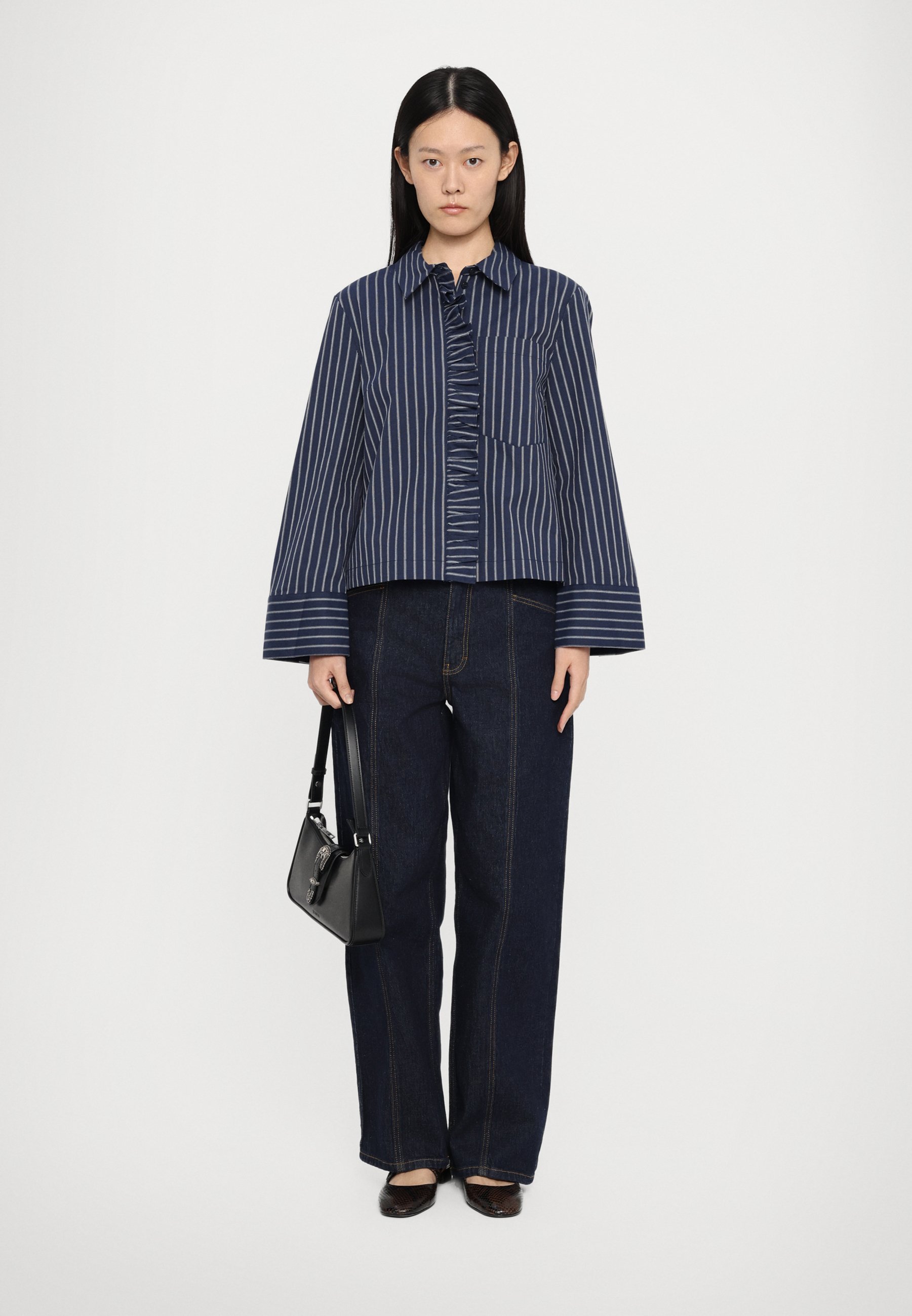 売れ筋商品|||バウムウンドヘルガーデン シャツ レディース トップス MILU - Button-down blouse - navy Baum und Pferdgarten MILU - Button-down blouse - navy/blue