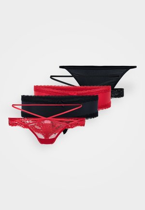 FASHION BRAZILIAN 5 PACK - Thong - red