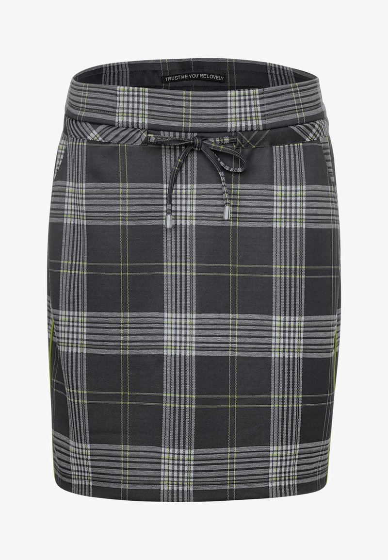 Street One Karo Rock Im Jogg Style Mini Skirt Mottled Anthracite Zalando De