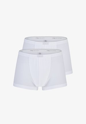 Un pacco da due di boxer in cotone bianco, dotati di una texture morbida, vita elasticizzata con il nome del marchio stampato, e un design classico.