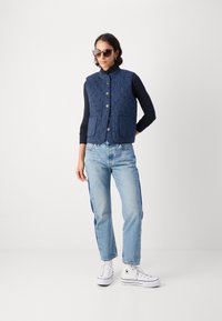 Lollys Laundry VEST - Strukirani kaput - blue