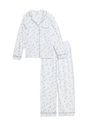 LONG SLEEVE REVERE SET - Pyjama - white mix