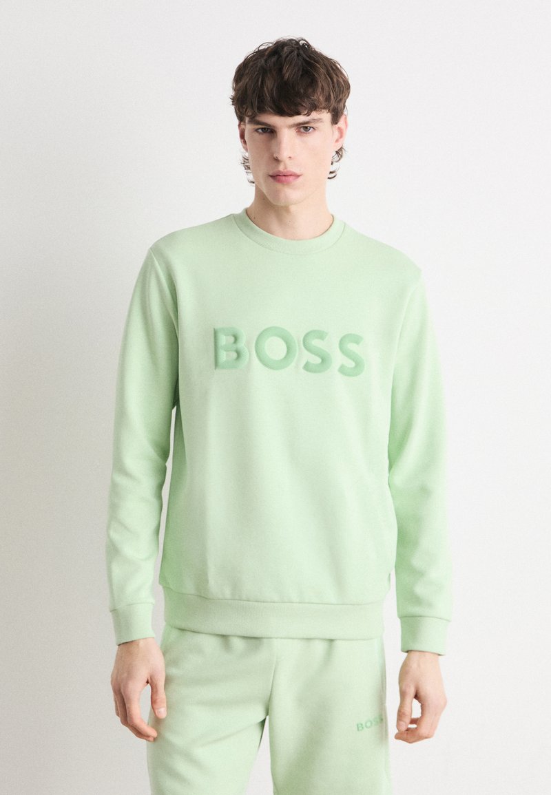 BOSS Športni pulover - open green fortyeight