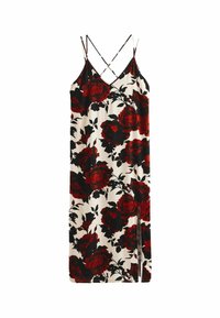 Next FLORAL REGULAR FIT - Maksi garuma kleita - cream red