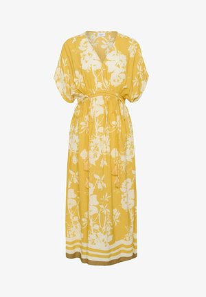 Saint Tropez, RASHEDA - Maxikleid - golden apricot flower bouquet