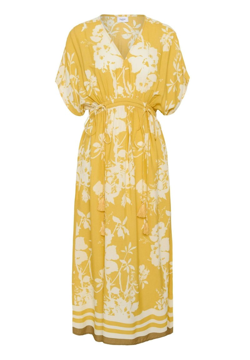 Saint Tropez RASHEDA - Vestido largo - golden apricot flower bouquet ...