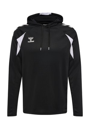 CORE - Sweat à capuche - black white