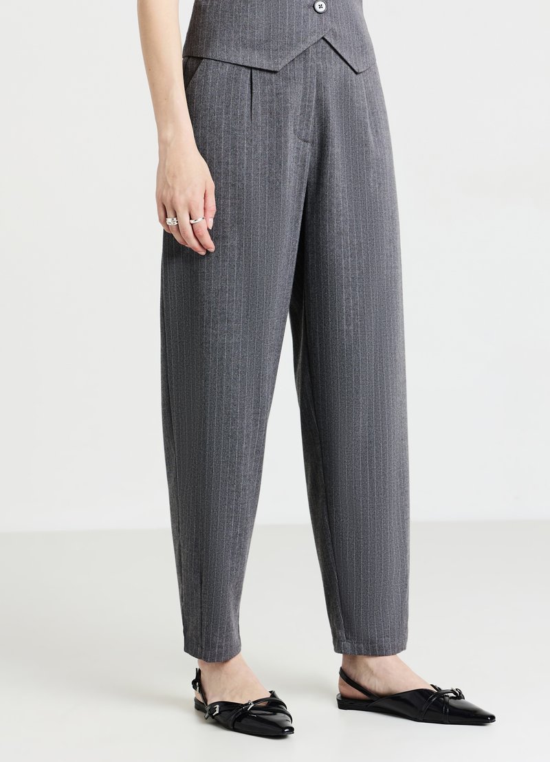 Calliope BALLOON GESSATI - Pantaloni - var grigio melange