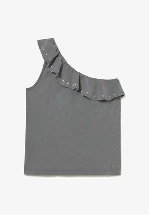 Brownie, CAMISETA ASIMÉTRICA VOLANTES TACHAS - Top - antracita