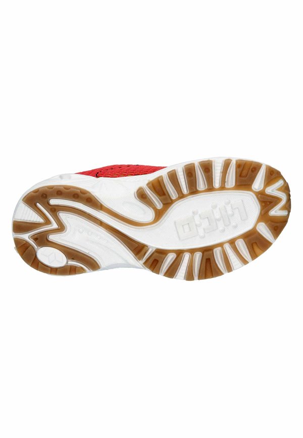 Walkingschuh – rot schwarz lemon