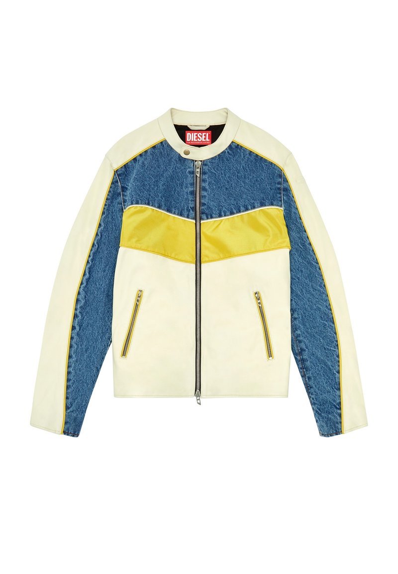 Diesel Leren jas crème Diesel Leren jas crème