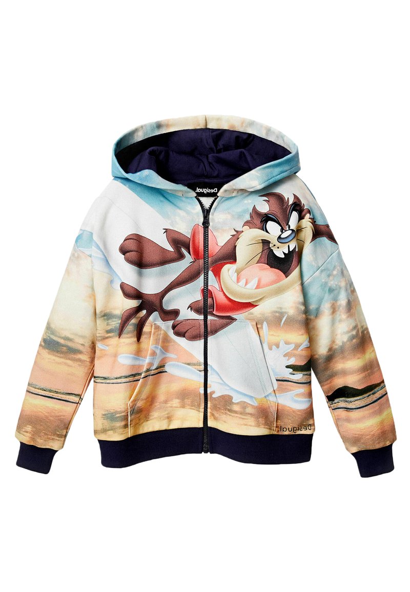 Desigual Sweater met rits oranje