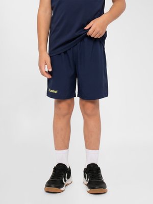 Hummel TRAINING  - Pantalón corto de deporte - marine shadow lime