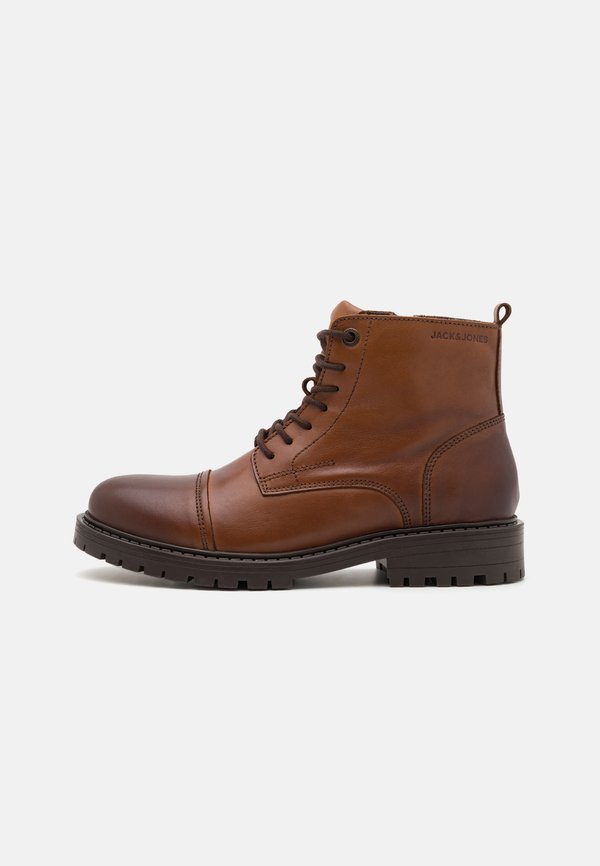 JFWTREMOR BOOT - Lace-up ankle boots - cognac