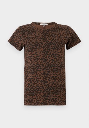 ALL OVER LEOPARD TEE - T-shirt estampada - brown