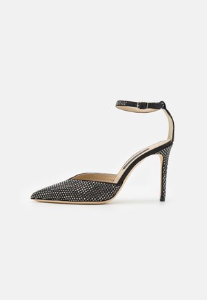Escarpins Stuart Weitzman Bleu Marine - Taille 9.5 N, Talons Hauts Pointus, Occasion Bon état