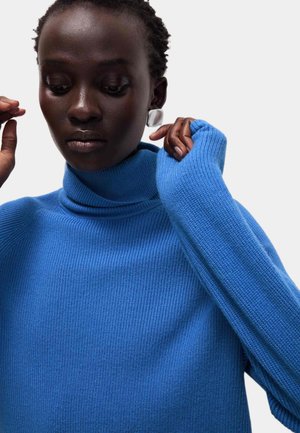 Pull Bleu Femme Marks And Spencer, Taille 8, Coton Et Polyester, état Très Bon