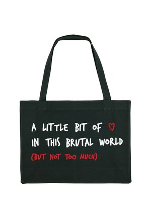 BRUTAL EMBROIDERY SHOPPING - Cabas - black