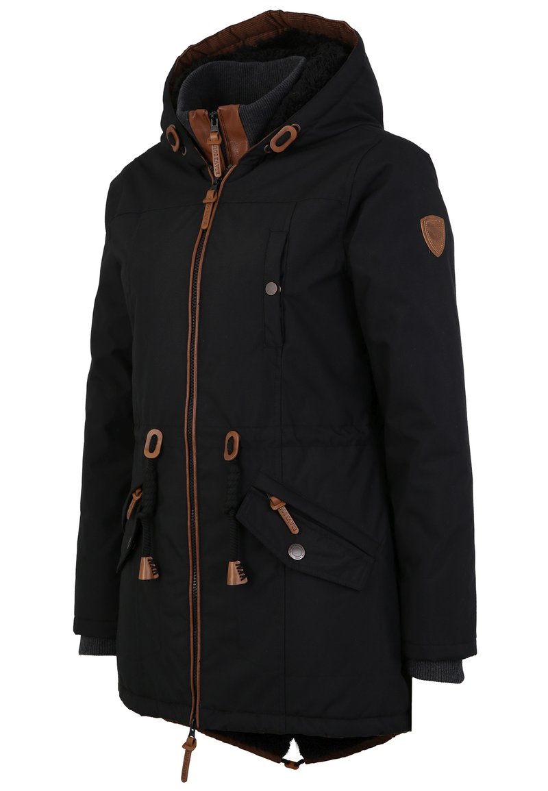 Damen Parkas | Brave Soul ABBY Wintermantel black/schwarz - OL45406 Damen Parkas | Brave Soul ABBY Wintermantel black/schwarz - OL45406