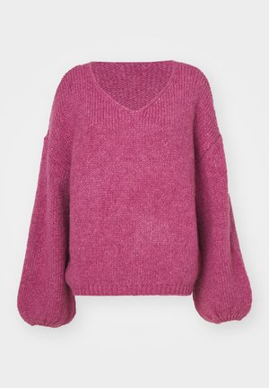 JDYDINEA REVERSIBLE - Svetr - red violet