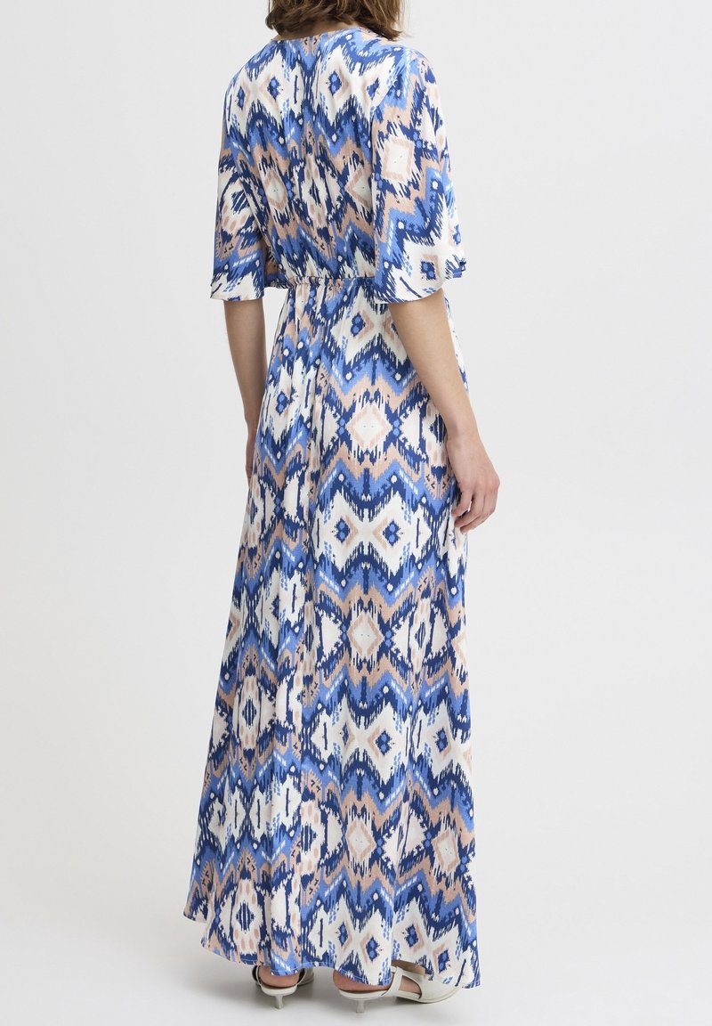 blue dress for baby girl Buy Blue Geometric Printed A-Line Viscose Dress Online for Woman