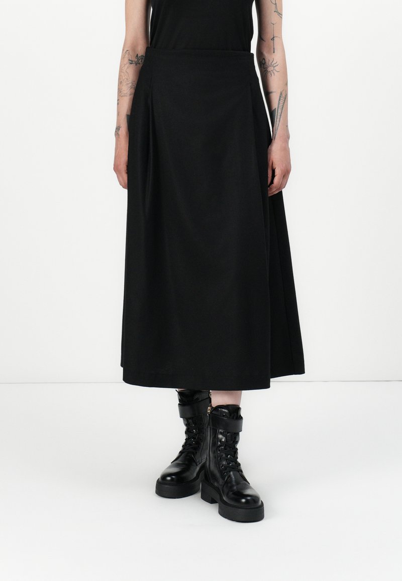DRYKORN AMBAR - A-line skirt - black