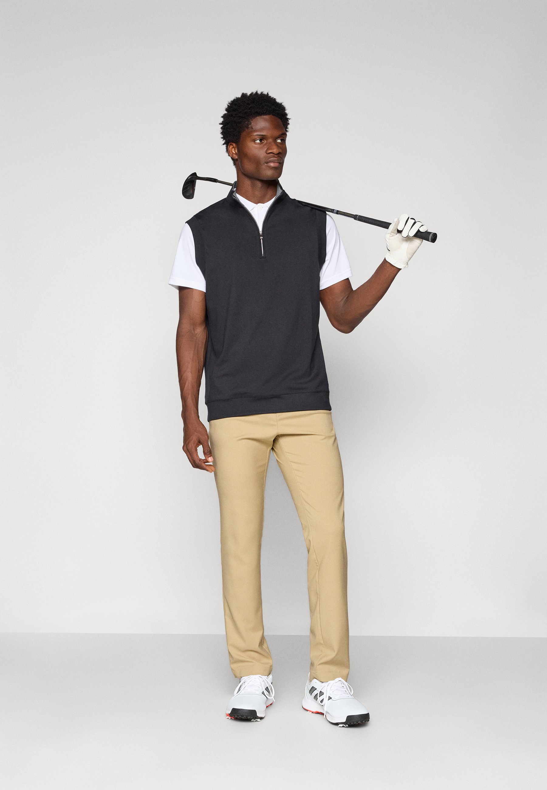 adidas Golf ULTIMATE365 CLASSIC QUARTER ZIP VEST - Top - black