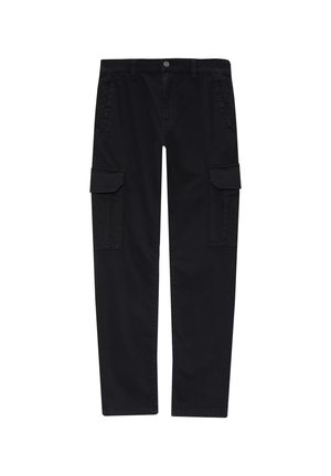 BROEK PETE REGULAR FIT MID RISE STRAIGHT LEG  - Pantalones cargo - schwarz