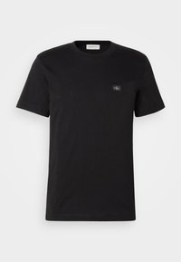 WOVEN LABEL REGULAR TEE - Jednoduché tričko - black