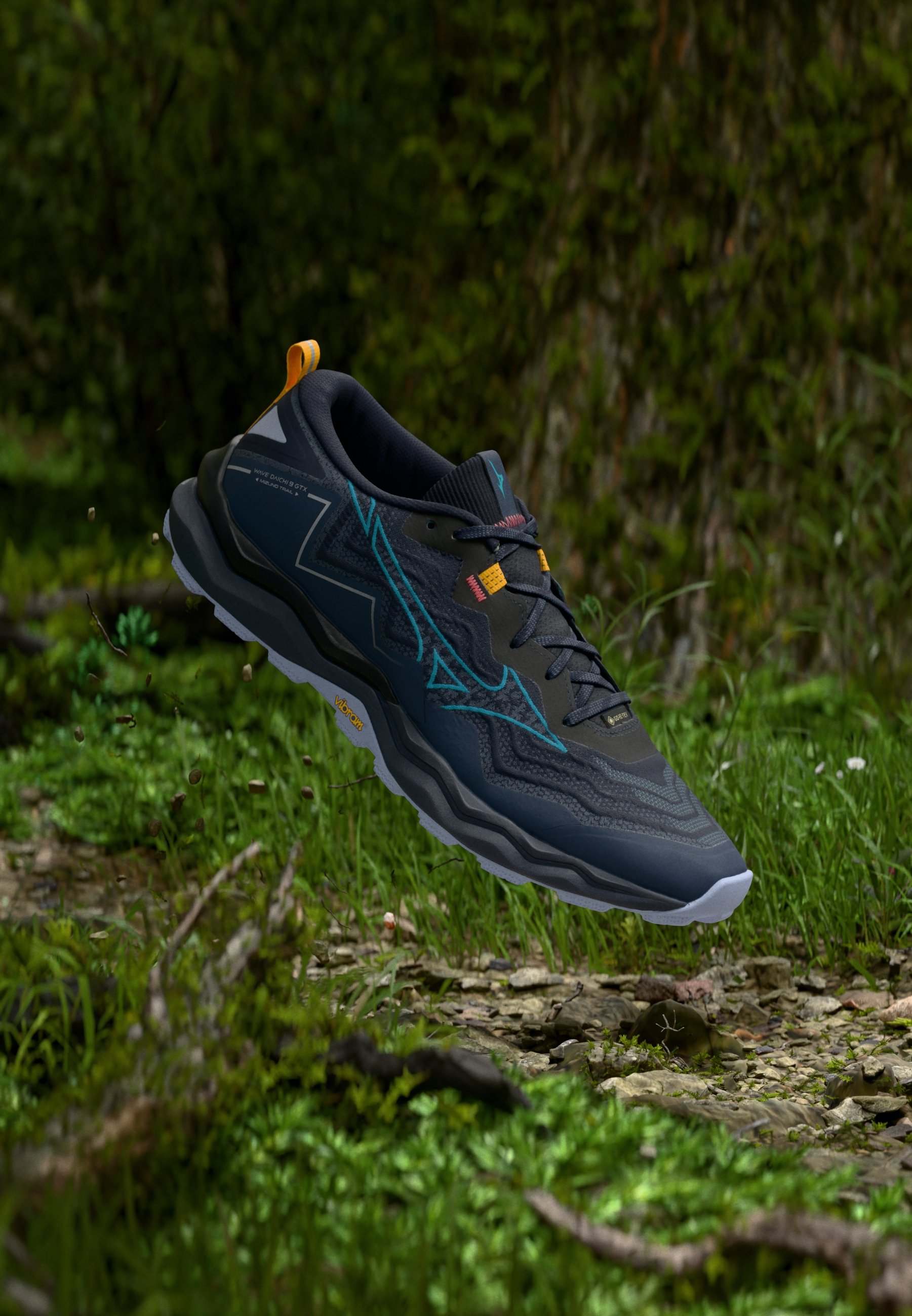 Mizuno WAVE DAICHI 9 GTX - Scarpe da trail running - baritone blue