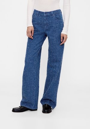 GAPSTUDIO LOW RISE DENIM TWEED LOOSE JEANS - Blugi loose fit - Blue