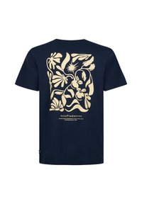 Petrol Industries BACK PRINT OCEANFRONTVIEW - Tricou cu imprimeu - navy blue