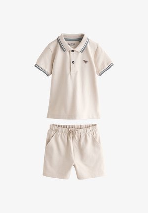 Next, REGULAR FIT - SHORT SLEEVE SET - Šortky - neutral