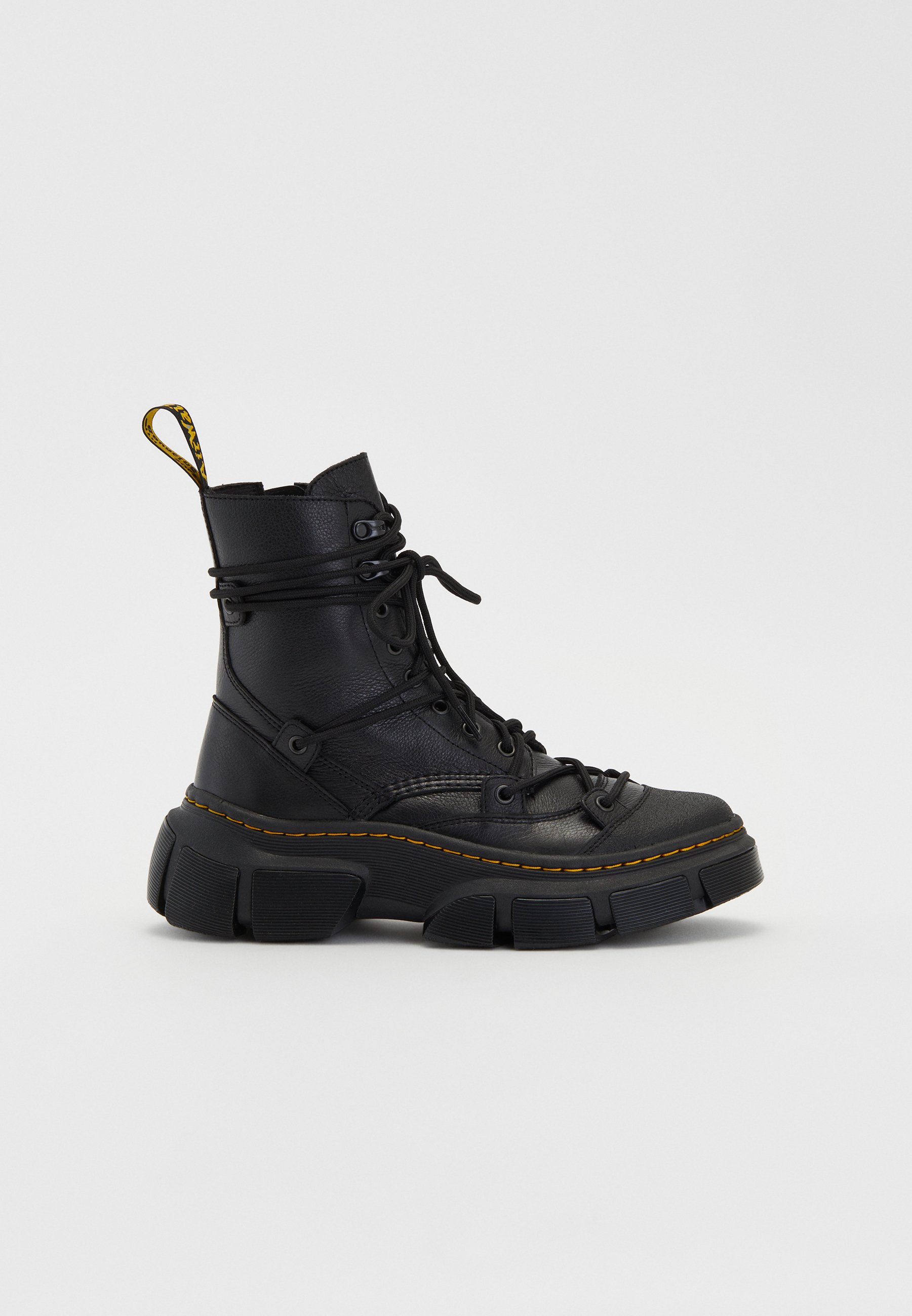 Dr. Martens DMXL LACE UNISEX - Kozaki na platformie/czarny