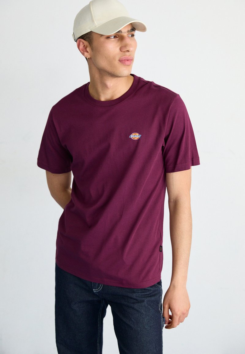 T-Shirt Dickies Heavyweight Uomo – Maniche Corte Girocollo, Marrone Cioccolato, 3XL Plus
