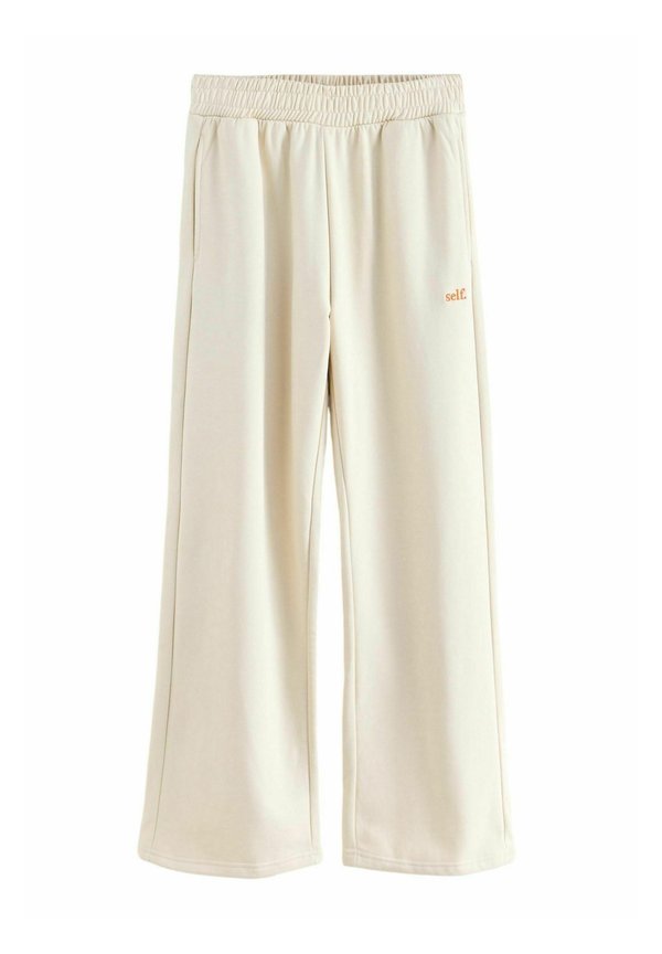 REGULAR FIT - WIDE LEG JOGGERS - Jogginghose - stone