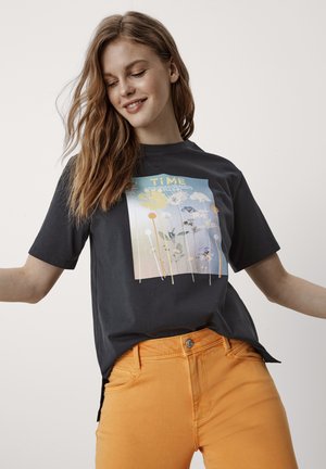 Print T-shirt - summer black place